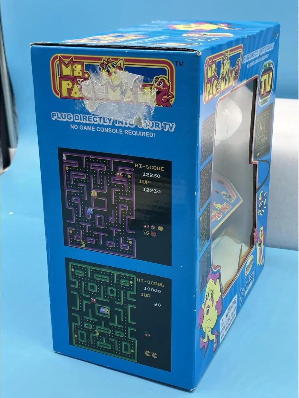 MSI Entertainment Ms. Pac-Man Plug & Play TV Microconsole Blue 2017 Joystick